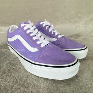Vans Old Skool Shoes Men 6 Women 7.5 Light Purple Suede Skate Sneakers NEW